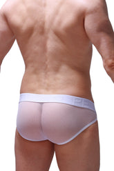 Bikini Mega Bulge Mesh Blanc